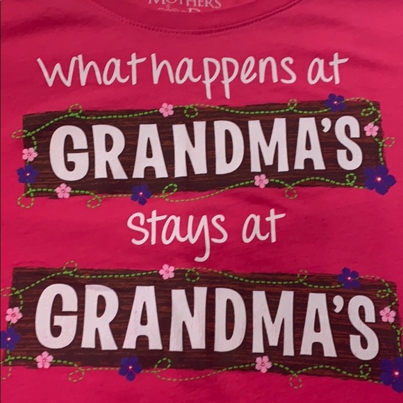 Mother’s Day Tee- “what Happens at Grandma’s “ - Picture 2 of 3
